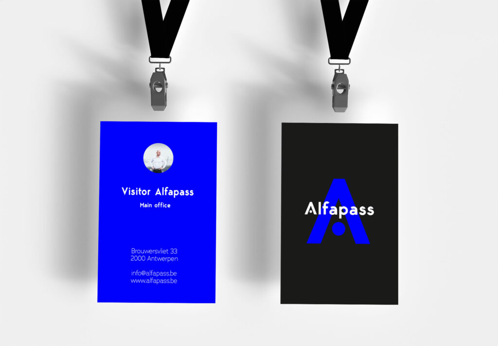 Ontwerp van badge voor Alfapass door Easybranding