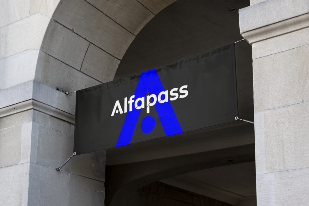Brand design voor Alfapass door Easybranding